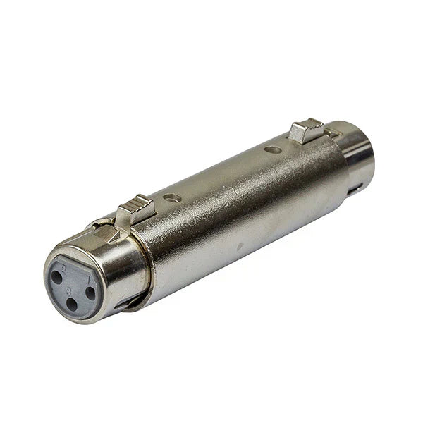 MR DJ AXLRFF 3-Pin XLR Female to 3-Pin XLR Female Audio Microphone Cable Extension Adapter Connector
