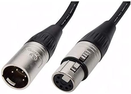 MR DJ 10 feet DMX105 5-pin 5-conductor XLR Male to Female DMX lighting cable Wire