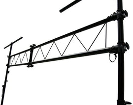 MR DJ LS560 10 ft Portable DJ Lighting Truss Stand System with Dual Tripods & T-Bars