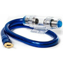 Load image into Gallery viewer, XP Audio XAGUFHPK4BL 4ga AWG Blue Power Cable 100% OFC Copper With AGU Inline Fuse Holder w/60A Fuse