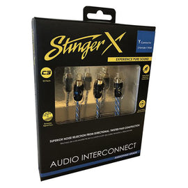 Stinger XI12YF X1 Series 2 Channel Interconnect Y-connector 2 Female/1 Male
