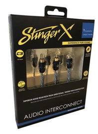 Stinger XI12YM X1 Series 2 Channel Interconnect Y-connector 2 Male/1 Female