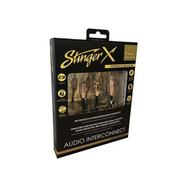 Stinger XI32YM X3 Series 2-Channel 2 Male to 1 Female RCA Interconnect Splitter Cable