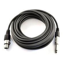 Load image into Gallery viewer, MR DJ CQXM25 25' Pro PA DJ Karaoke XLR Male to 1/4" TS Mono Male Plug Speaker Wire Cable