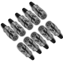 Load image into Gallery viewer, MR DJ XLRFH10 10 3-Pin XLR Female Connector Heads for Audio Microphone &amp; DMX Cable Applications