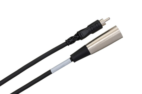 Hosa XRM-115 RCA Male to XLR Male Unbalanced Interconnect Cable 15 foot
