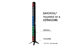 Antari XSTANDM8 Heavy-Duty “X” Floor Stand with M8 Mounting Knob