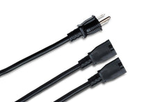 Load image into Gallery viewer, Hosa YAC-406 14-gauge NEMA 5-15P to Dual NEMA 5-15R Power Y Cable