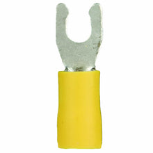 Load image into Gallery viewer, Install Bay YVLST8 Yellow Vinyl Locking Spade Terminal 12-10 Gauge #8