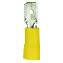 Load image into Gallery viewer, Install Bay YVMD250 Yellow Vinyl Male Quick Disconnect 12-10 Gauge .250