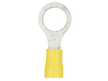 Load image into Gallery viewer, Install Bay YVRT38 Yellow Vinyl Ring Terminal 12-10 Gauge 3/8 in Package of 100