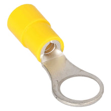 Load image into Gallery viewer, Install Bay YVRT8 Yellow Vinyl Ring Terminal 12-10 Gauge #8 Package of 100