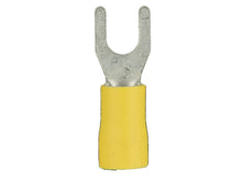 Load image into Gallery viewer, Install Bay YVST6 Yellow Vinyl Spade Terminal 12-10 Gauge #6 Package of 100