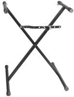 Load image into Gallery viewer, Yorkville IKS-7 Deluxe Single Tier X Stand - Heavy Duty - Black With Chrome