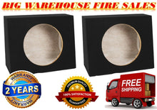 Load image into Gallery viewer, 2 New Single 12" Reg Cab Truck Subwoofer Sealed Enclosure Stereo Bass Sub Box