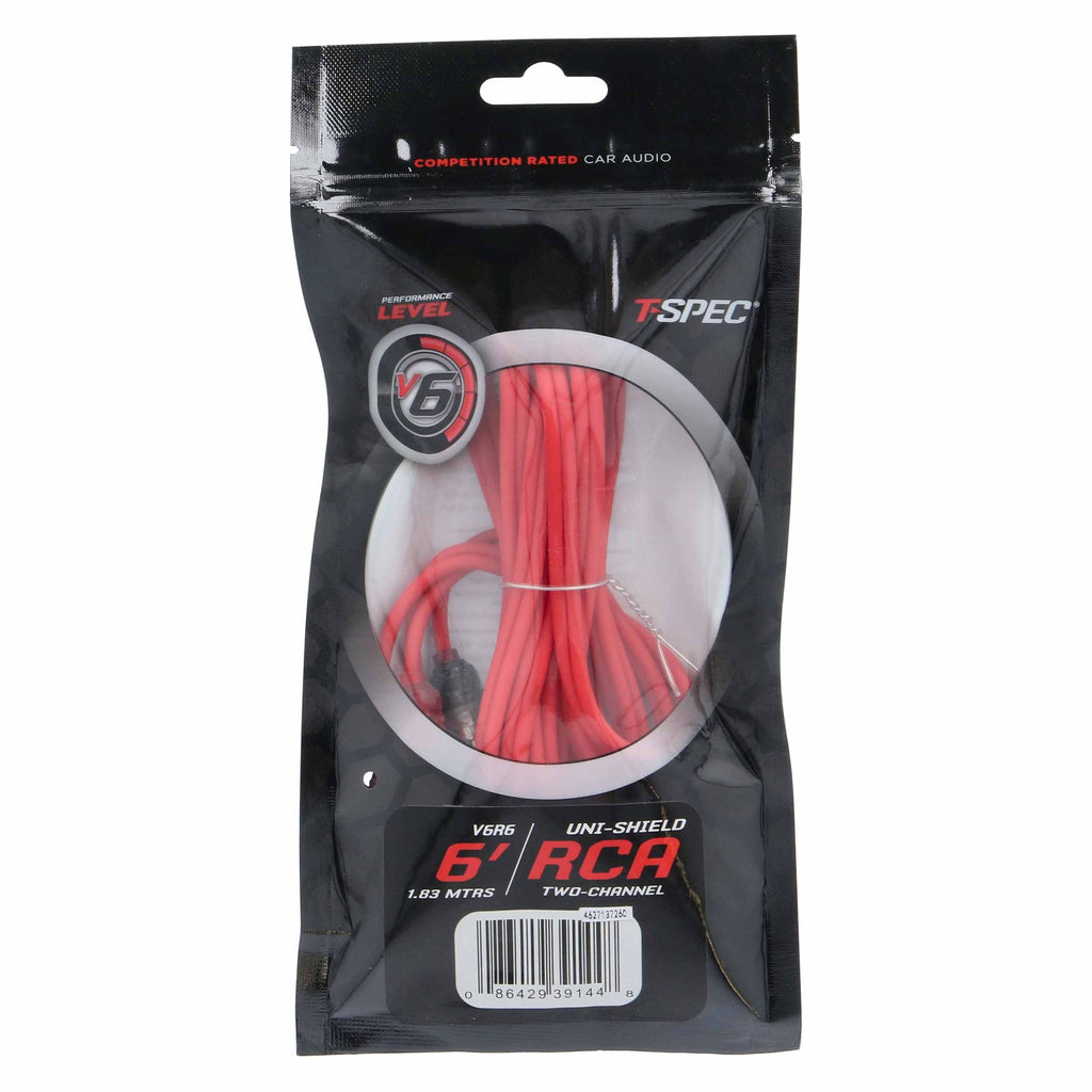 T-SPEC V6R6 RCA v6 Series 2-Channel Audio Cable - 3 FT