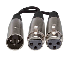Load image into Gallery viewer, Hosa YXF-101.5, XLR Male to Dual XLR Female Y Cable - 18 Inches