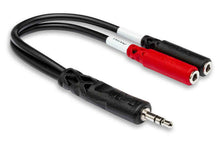 Load image into Gallery viewer, Hosa YMM-261 Stereo Breakout Cable, 3.5 mm TRS to Dual 3.5 mm