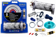 Load image into Gallery viewer, Absolute KITCAP0GASI 0 Gauge Amplifier Installation Kit &amp; 4 Farad Digital Capacitor Package