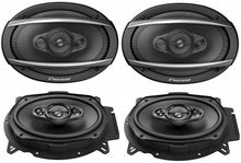 Load image into Gallery viewer, Pioneer TS-A6960F 450W 4-Way 6x9 Stereo Coaxial Speakers, 4-Ohm, Set of 2 Pairs
