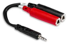 Load image into Gallery viewer, Hosa YMP-137 Stereo Breakout Cable, 3.5 mm TRS to Dual 1/4 in TSF
