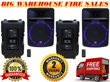 Load image into Gallery viewer, 2 MR DJ 2-Way 18" PRO PA/DJ Bass Reflex Bluetooth Active Speaker, 5500 Watts