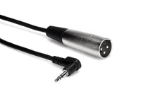 Load image into Gallery viewer, Hosa XVM-105M Microphone Cable, Right-angle 3.5 mm TRS to XLR3M - 5 Feet
