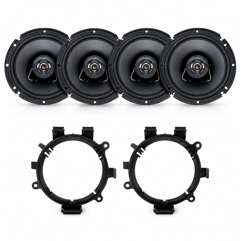 Cerwin Vega XED62  300W 6.5” Front & Rear Speaker Package for 1999-06 GM 4 Door