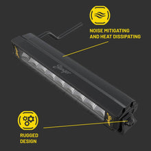 Load image into Gallery viewer, Hexcore STL10LB 10-Inch Straight LED Light Bar, Driving Beam with Amber &amp; White Position Light