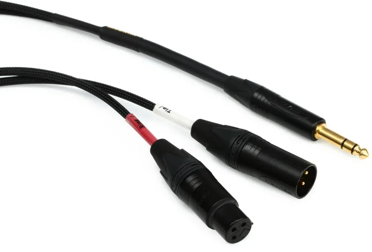Mogami GOLD INSERT XLR-06 Gold Insert XLR Cable - 1/4-inch TRS Male to XLR Male/Female - 6 foot