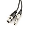 Load image into Gallery viewer, MR DJ CQXF3 3' Pro PA DJ Karaoke XLR Female to 1/4" TS Mono Male Plug Speaker Wire Cable