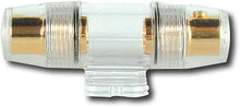 Load image into Gallery viewer, American Terminal 10 Pack AGU Fuse Holder 4 6 8 10 Gauge In Line Glass Fuses AWG Wire Gold