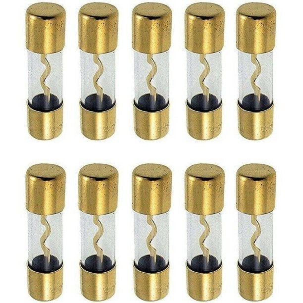 Absolute AGU100-20 100 Amp Gold-Plated AGU Glass Fuse (20 Pack)
