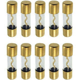 Absolute AGU100 10 pcs Gold AGU 100 Amp (100A) Car Stereo Inline Amp Glass Fuse