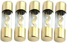 Load image into Gallery viewer, Absolute AGU100 FUSE 10 PCS Gold AGU 100 AMP CAR STEREO INLINE AMP GLASS FUSE