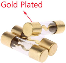 Load image into Gallery viewer, American Terminal TAGU-80-5 80A AGU Fuse 10X38mm Car Audio Power Safety Protect Glass Tube Gold Plated Radio AMP Amplifier