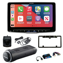 Load image into Gallery viewer, Alpine ILX-F509+SWI-CP5+SXV300v1+HCE-C1100+KTX-C10LP 9" Receiver Android CarPlay Interface Tuner Camera