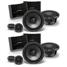 Load image into Gallery viewer, 2 Alpine HDZ-65C 600W Status Hi-Res 6-1/2" (16.5cm) 2-Way Component Speaker Set
