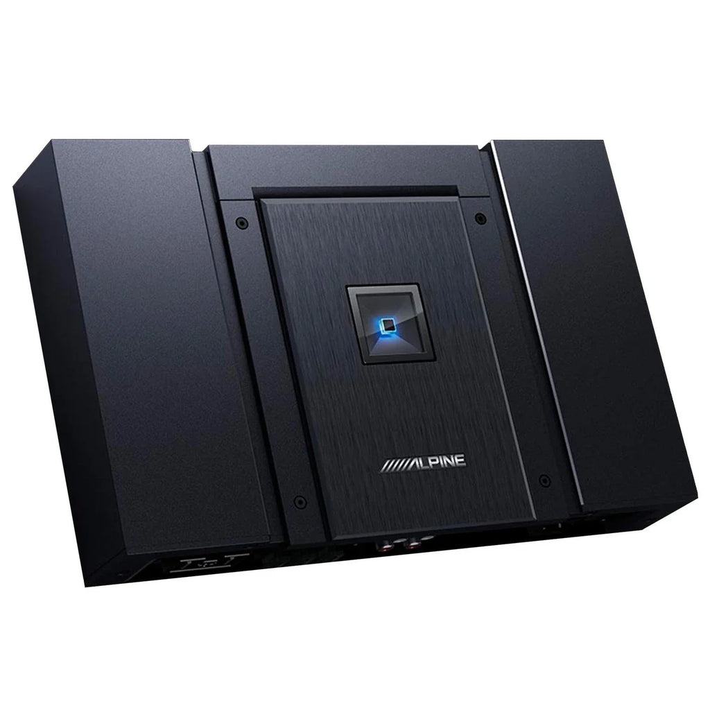 Alpine HDA-M80 800W Mono Subwoofer Amplifier + RUX-H01 Remote Bass Controller + Accessory Bundle