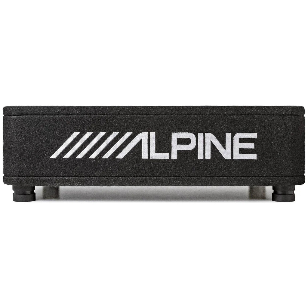 Alpine RS-SB12 x2 12" Preloaded Enclosure + R2-A150M Amp + RUX-KNOB.2 Bass Knob + Accessory Bundle