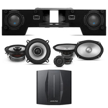 Load image into Gallery viewer, Alpine PXE-C80-88+S2-S69C+S-DB8V-TRK+S2-S50 OPTIM8 8-Channel Hi-Res Digital Sound Processor Amplifier w/ Dual 8” Preloaded Truck Sub Enclosure &amp; 6x9" &amp; 5.25" Comp / Coaxial Bundle