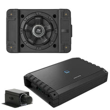 Load image into Gallery viewer, Alpine S2-A55V 5-Ch Amplifier + SS-SB10 10" Shallow Loaded Subwoofer + RUX-KNOB.2 Bass Knob + Accessory Bundle