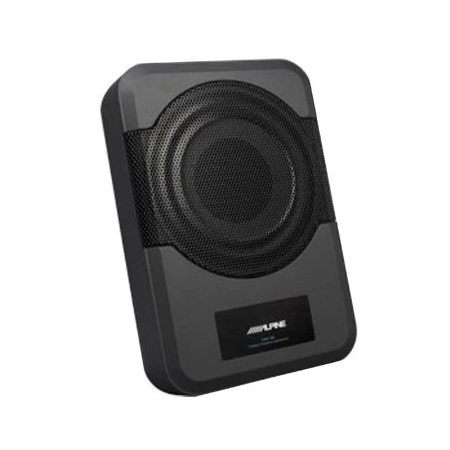 Alpine (2) PWE-S8 8" Powered Subwoofers + S2-A36F 4-Ch Amplifier + Accessory Bundle