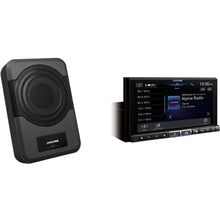 Load image into Gallery viewer, Alpine iLX-507 7" Digital Multimedia Receiver + PWE-S8 Powered 8" Woofer + Accessory Bundle