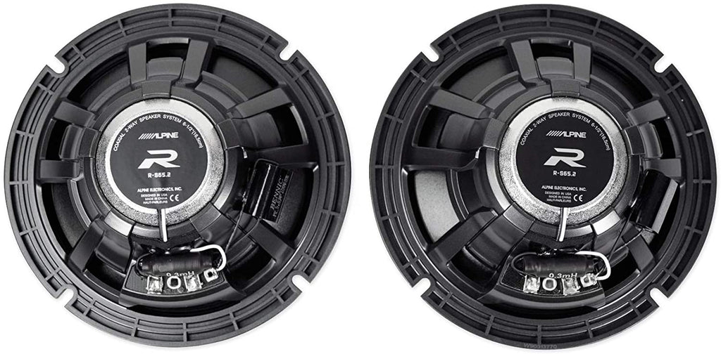 4 Alpine R-S65.2 300 Watt 6.5" Car Audio Coaxial 2-Way Speakers