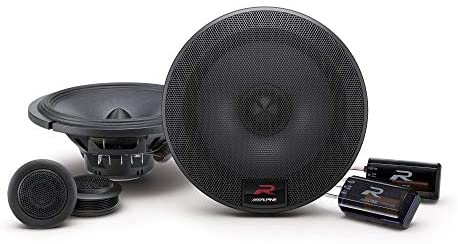 2 Alpine R-S65C.2 Component System 300W MAX, 100W RMS 6.5" R-Series Component 2-Way Speakers