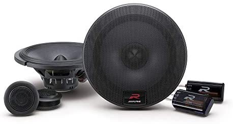 2 Alpine R-S65C.2 Component System<br/>300W MAX, 100W RMS 6.5" R-Series Component 2-Way Speakers