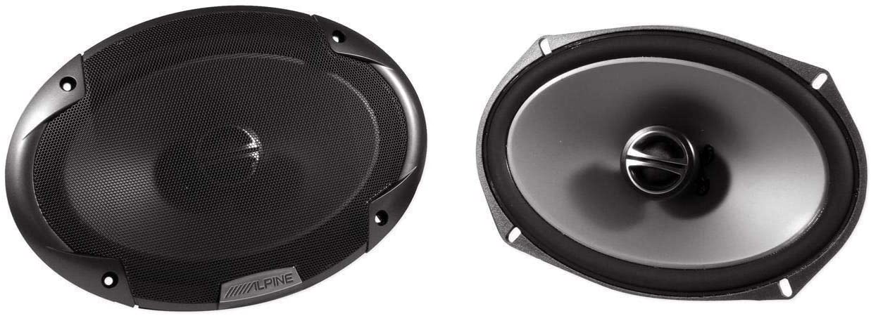 Alpine Bundle 2-Pair SPE-6090 6x9" Coax speakers, with BBX-F1200 280W 4-Ch Amp and Wiring