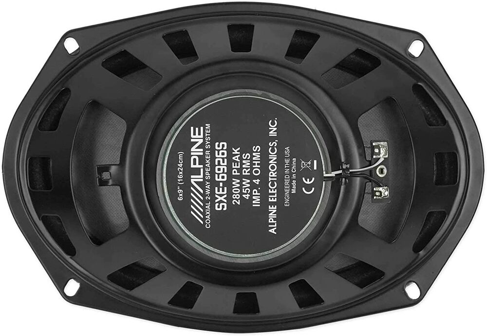 Alpine SXE-6926S Car Speaker 280w MAX, 45W RMS6 x 9" 2-Way Coaxial Speakers