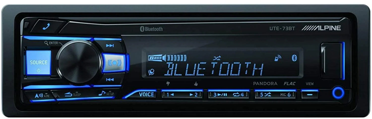 Alpine UTE-73BT Bluetooth Media Receiver USB/AUX For 87-05 Chev S-10 Blazer